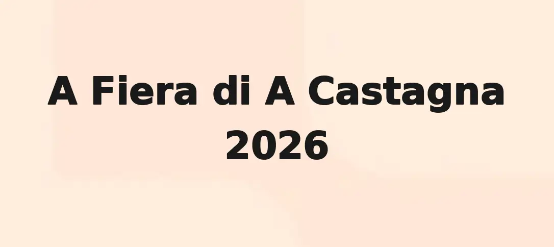 A Fiera di A Castagna 2026