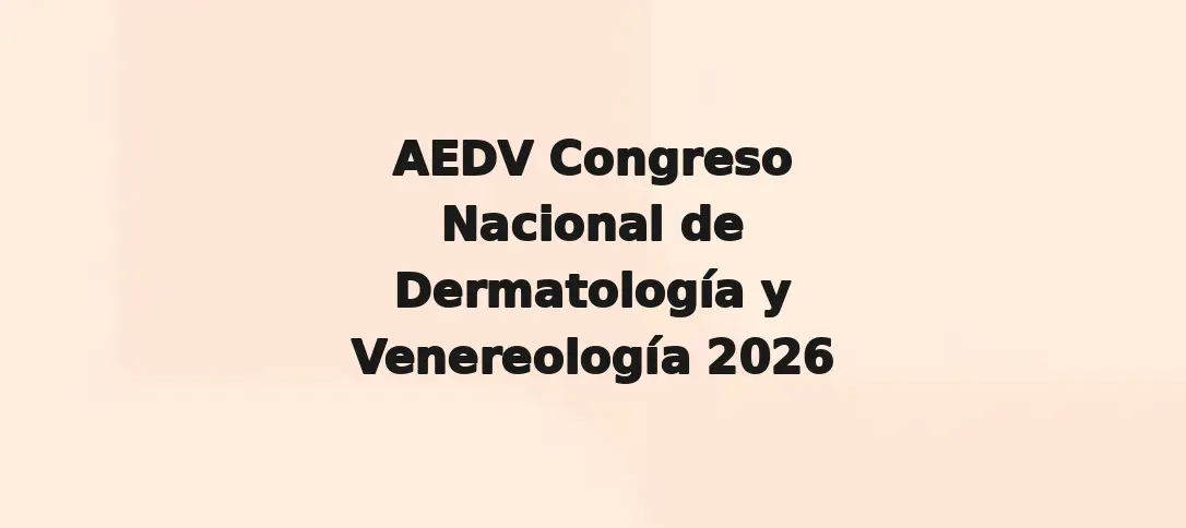 AEDV Congreso Nacional de Dermatología y Venereología 2026