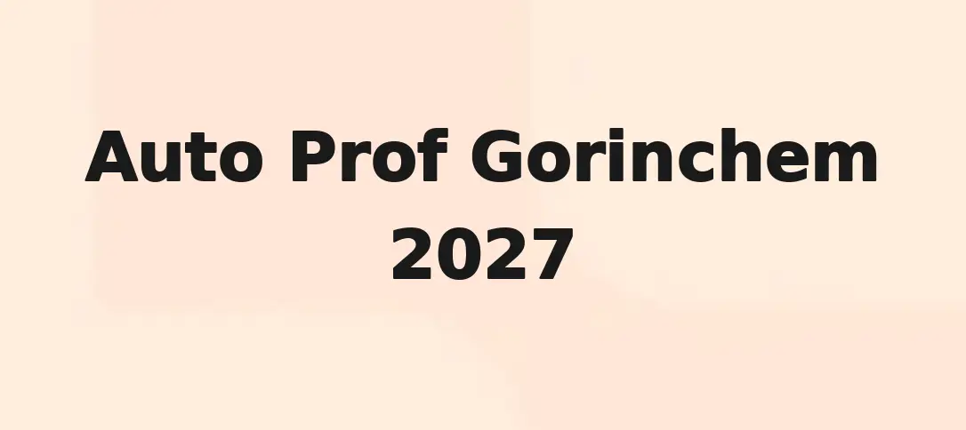 Auto Prof Gorinchem 2027
