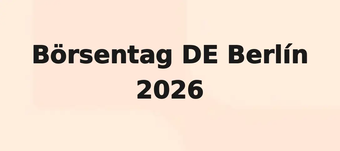 Börsentag DE Berlín 2026