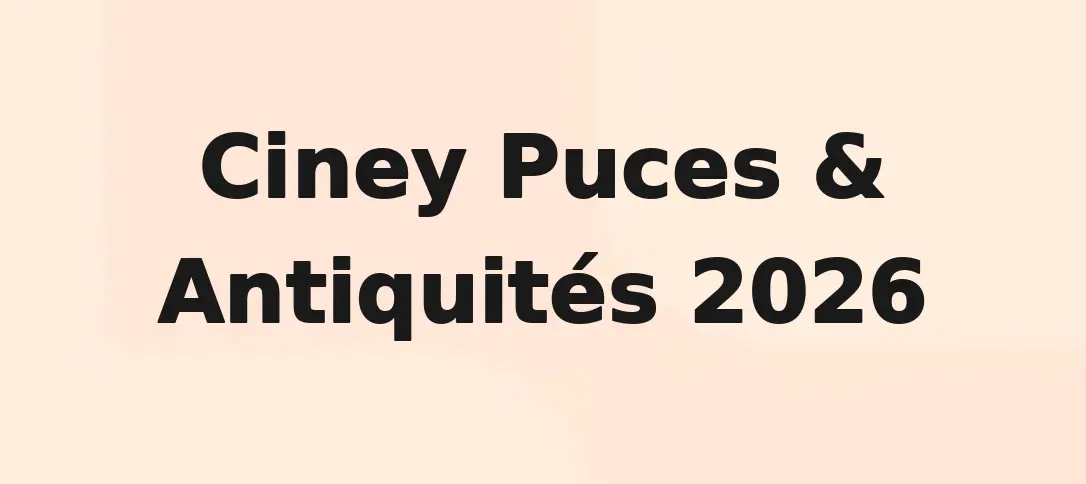 Ciney Puces & Antiquités 2026