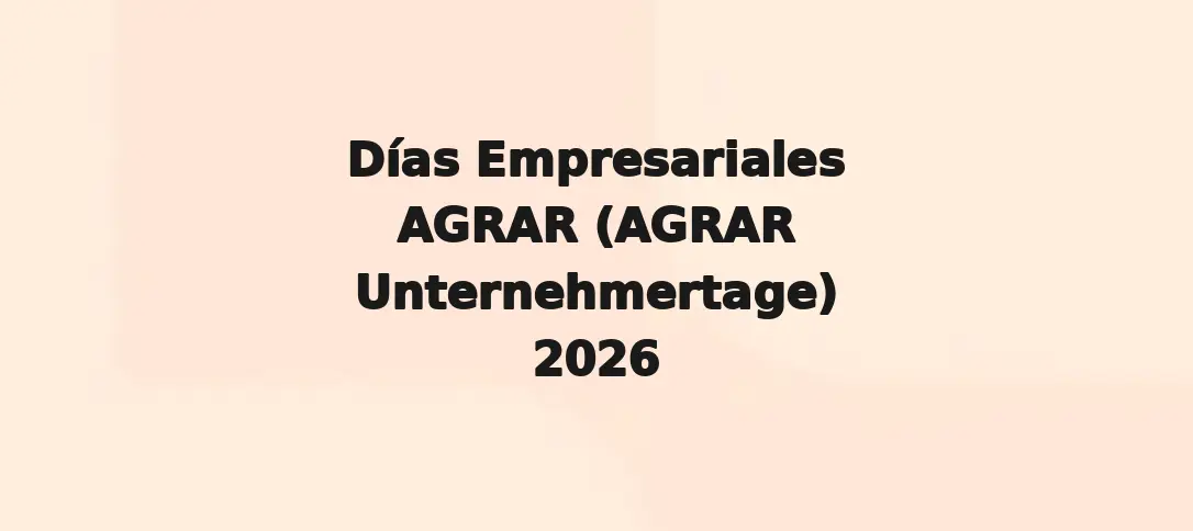 AGRAR Unternehmertage 2026