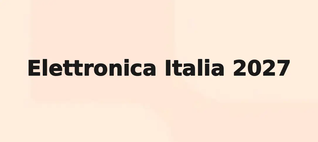 Elettronica Italia 2027