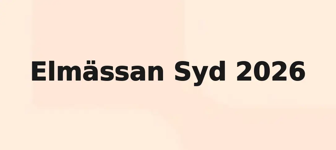 Elmässan Syd 2026