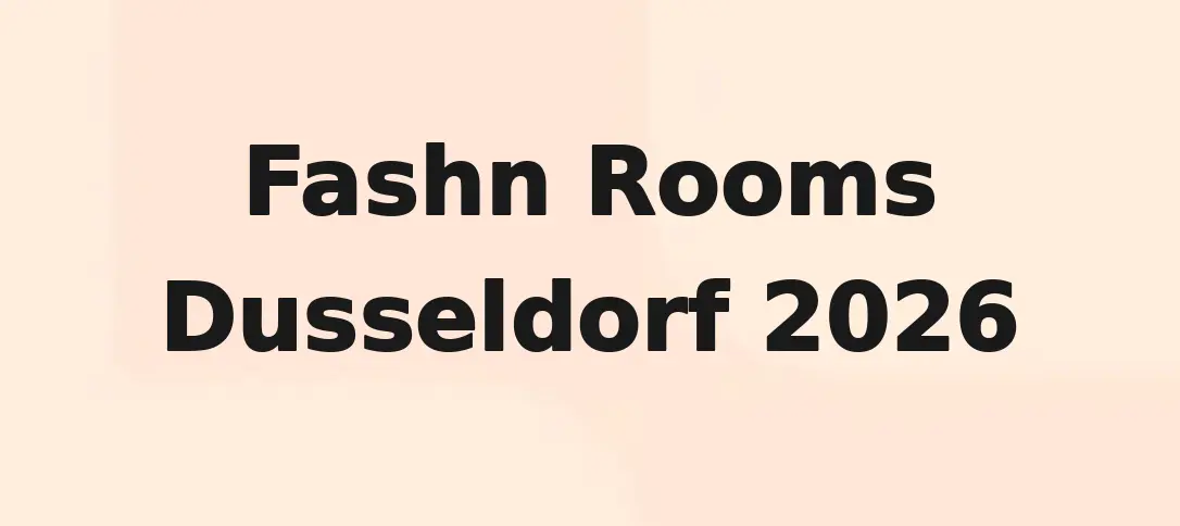 Fashn Rooms Dusseldorf 2026