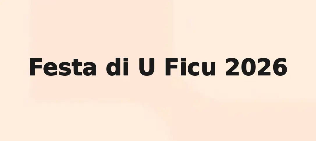Festa di U Ficu 2026
