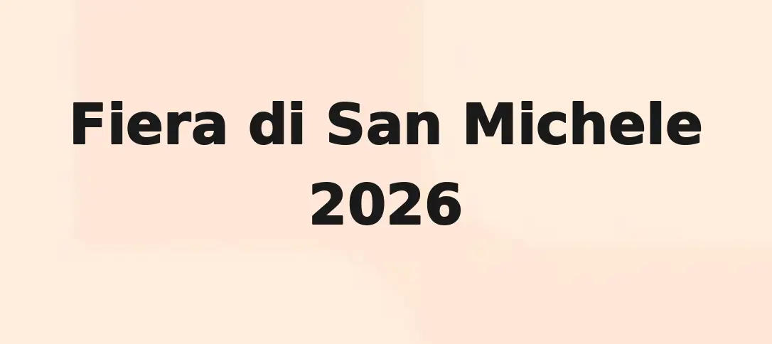 Fiera di San Michele 2026