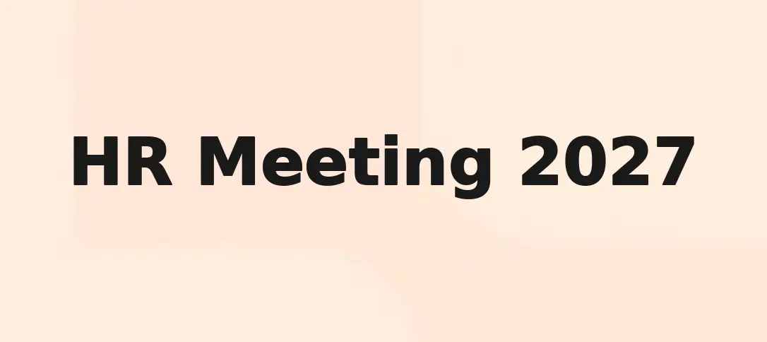 HR Meeting