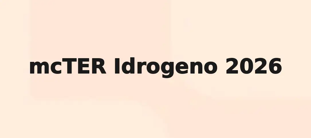 McTER Idrogeno 2026