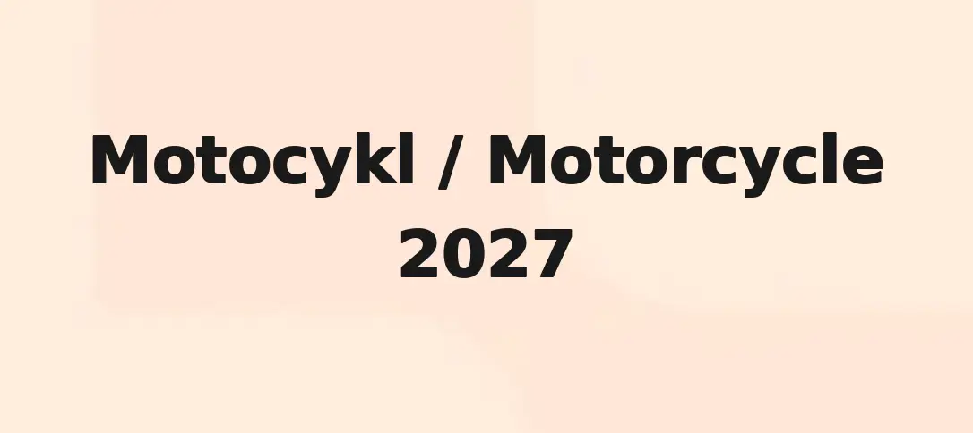 Motocykl / Motorcycle 2027