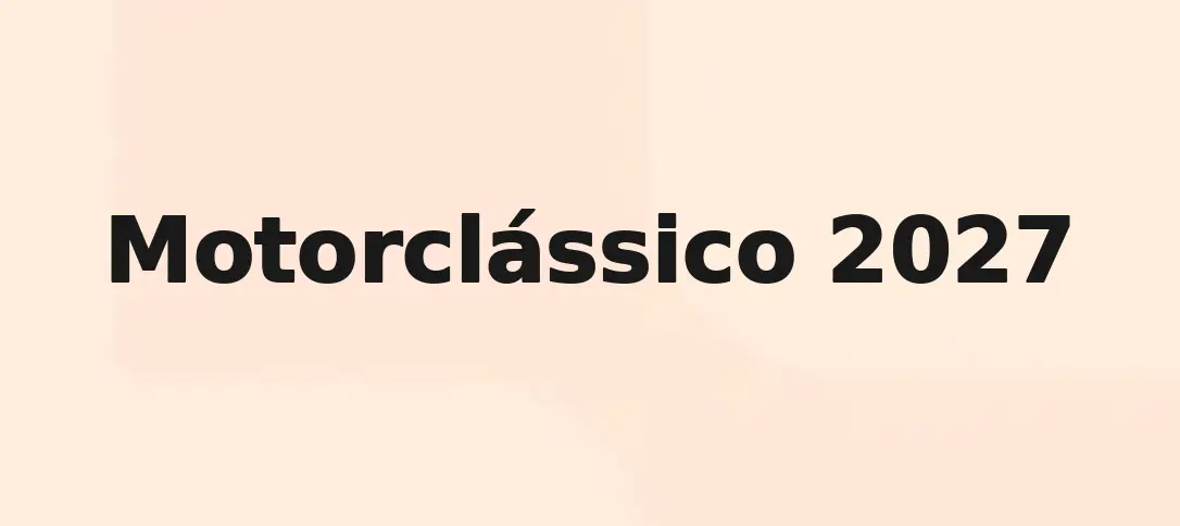 Motorclássico 2027