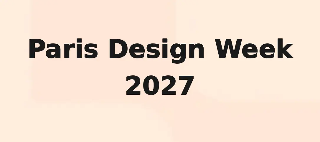Paris Design Week 2027
