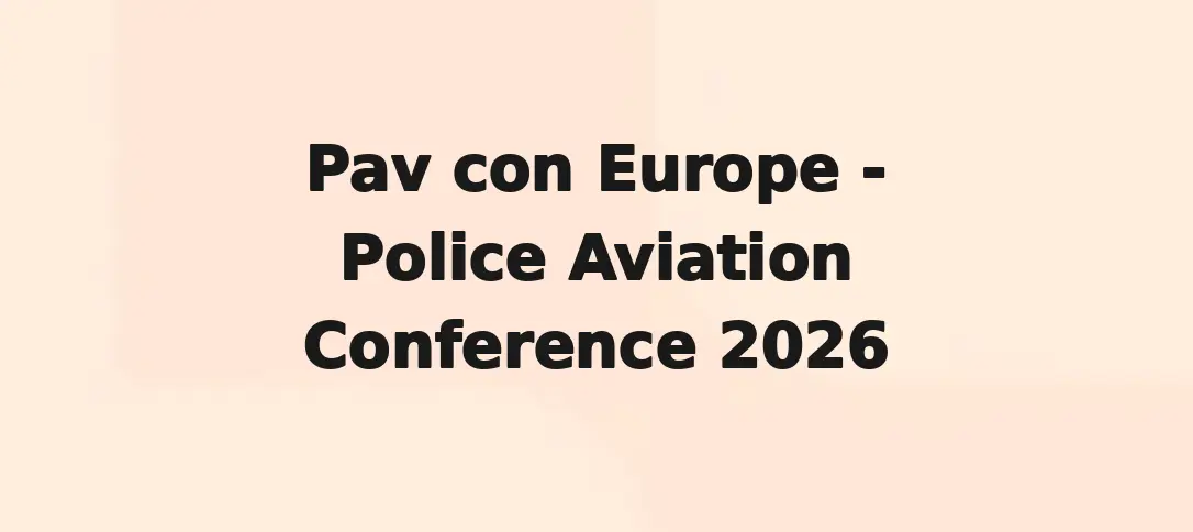 Pav con Europe - Police Aviation Conference 2026