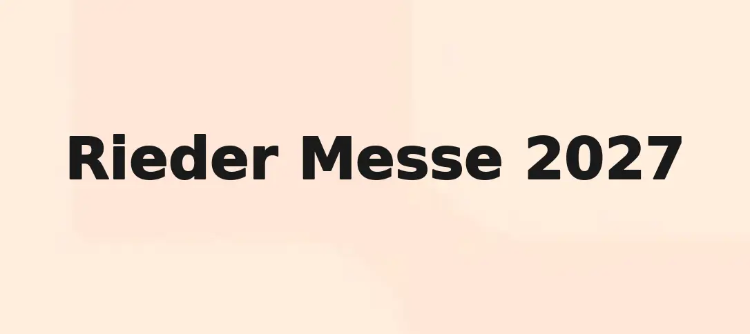 Rieder Messe 2027
