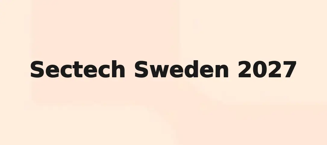 Sectech Sweden 2027
