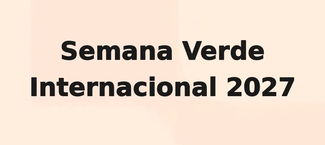 Semana Verde Internacional 2026