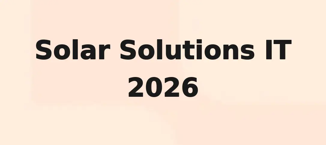 Solar Solutions IT 2026