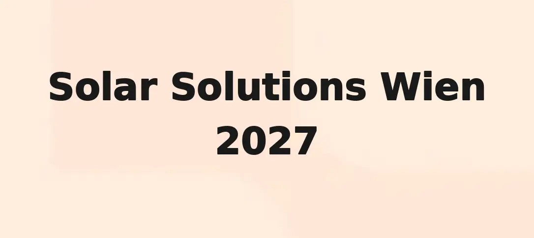 Solar Solutions Wien 2027