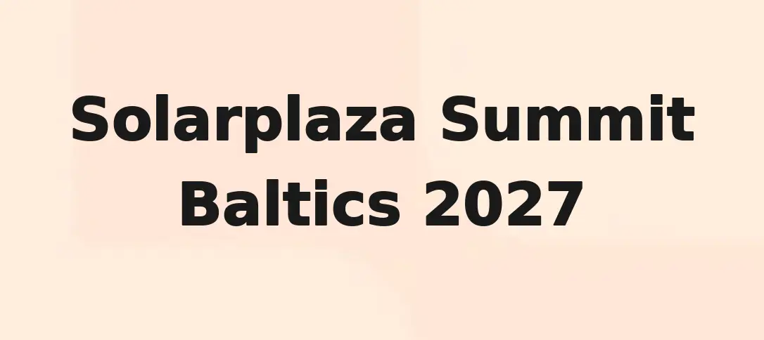 Solarplaza Summit Baltics 2027