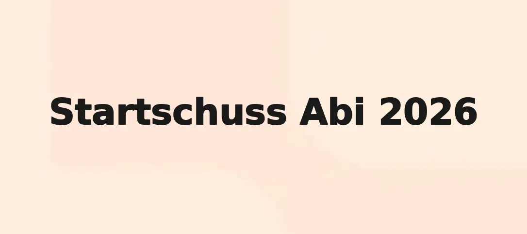 Startschuss Abi 2026