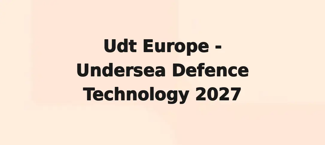 Udt Europe - Undersea Defence Technology 2027