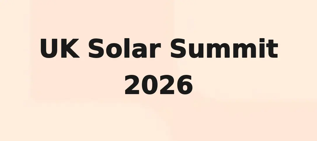 UK Solar Summit 2026