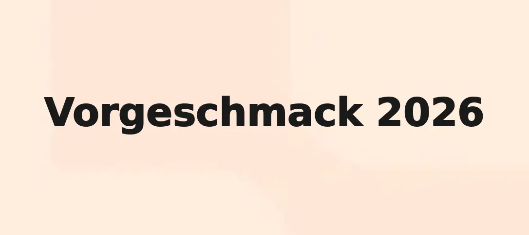 Vorgeschmack 2026