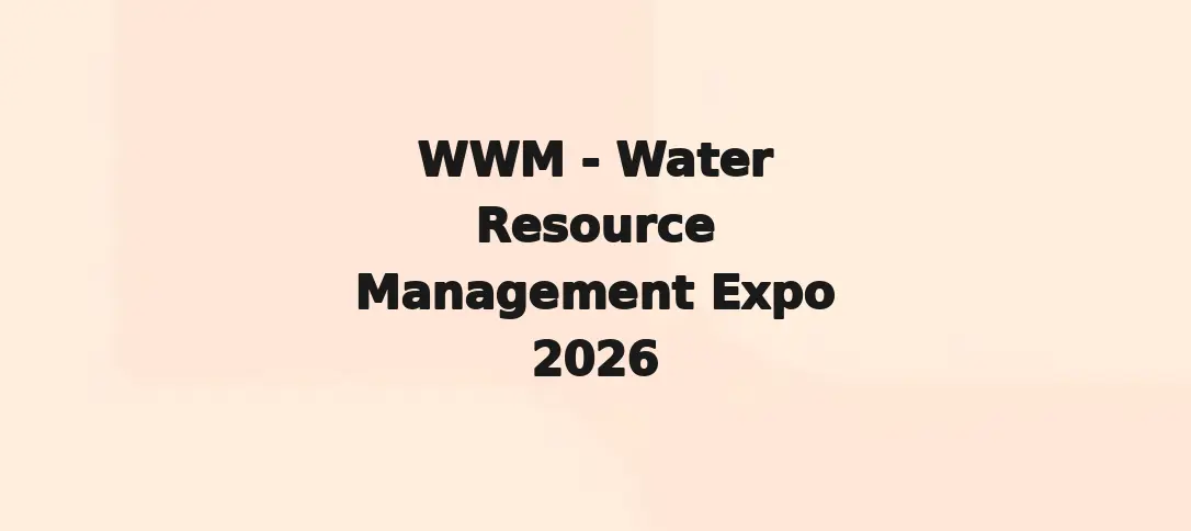WWM - Water Resource Management Expo 2026